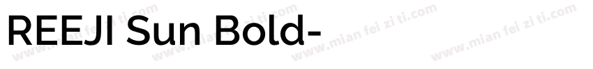 REEJI Sun Bold字体转换
